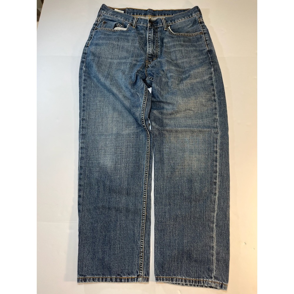 Levis 550 Relaxed Fit Medium Wash Blue Denim Jeans Mens 31x30 Y2k Skater Grunge